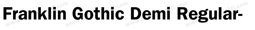 Franklin Gothic Demi Regular字体转换